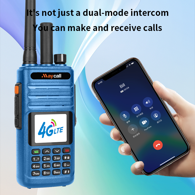 Maycall Unlimited Range e 4g Poc Walkie Talkie explosion proof Radio Long Range 5000km DMR High Quality Sturdy Metal Body Protection